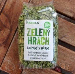 Hrách zelený loupaný bio 500g