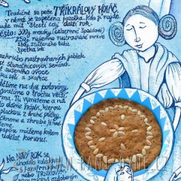 Tříkrálový jablečný koláč