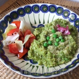 Hráškové risotto