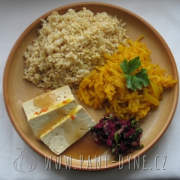 Bulgur s tofu a kedlubnou