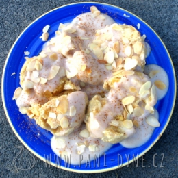 Jablečné tofu knedlíky