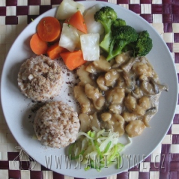 Seitan na houbách